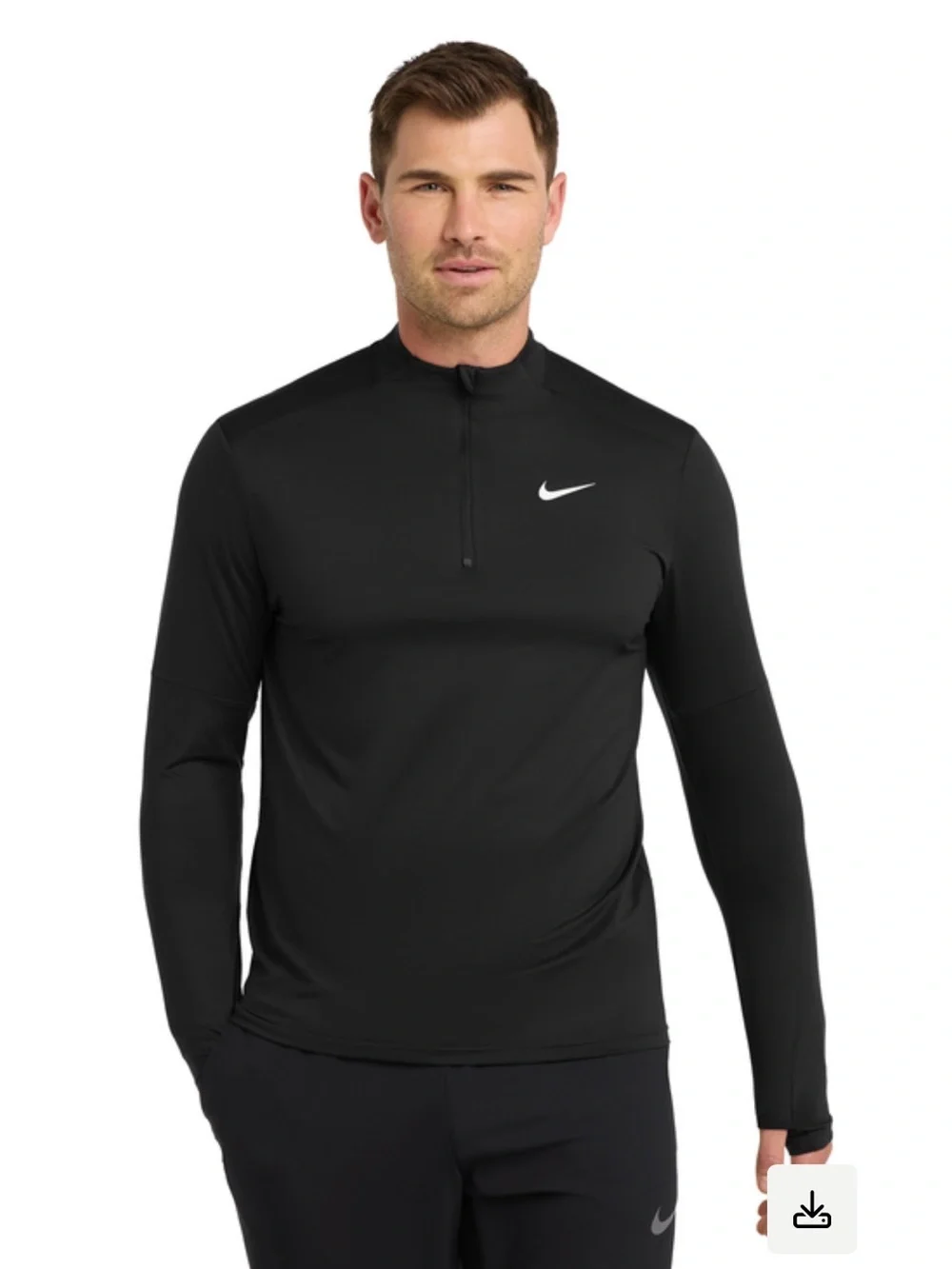 Nike Dri-FIT Element 1/2-Zip Top Size Medium in Black